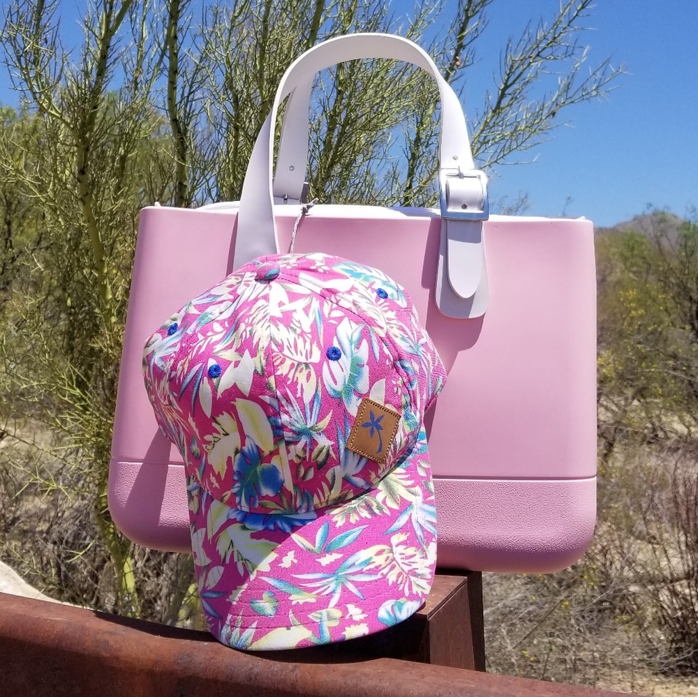 Hoku Wear Pink Hawaiian Floral Hat
